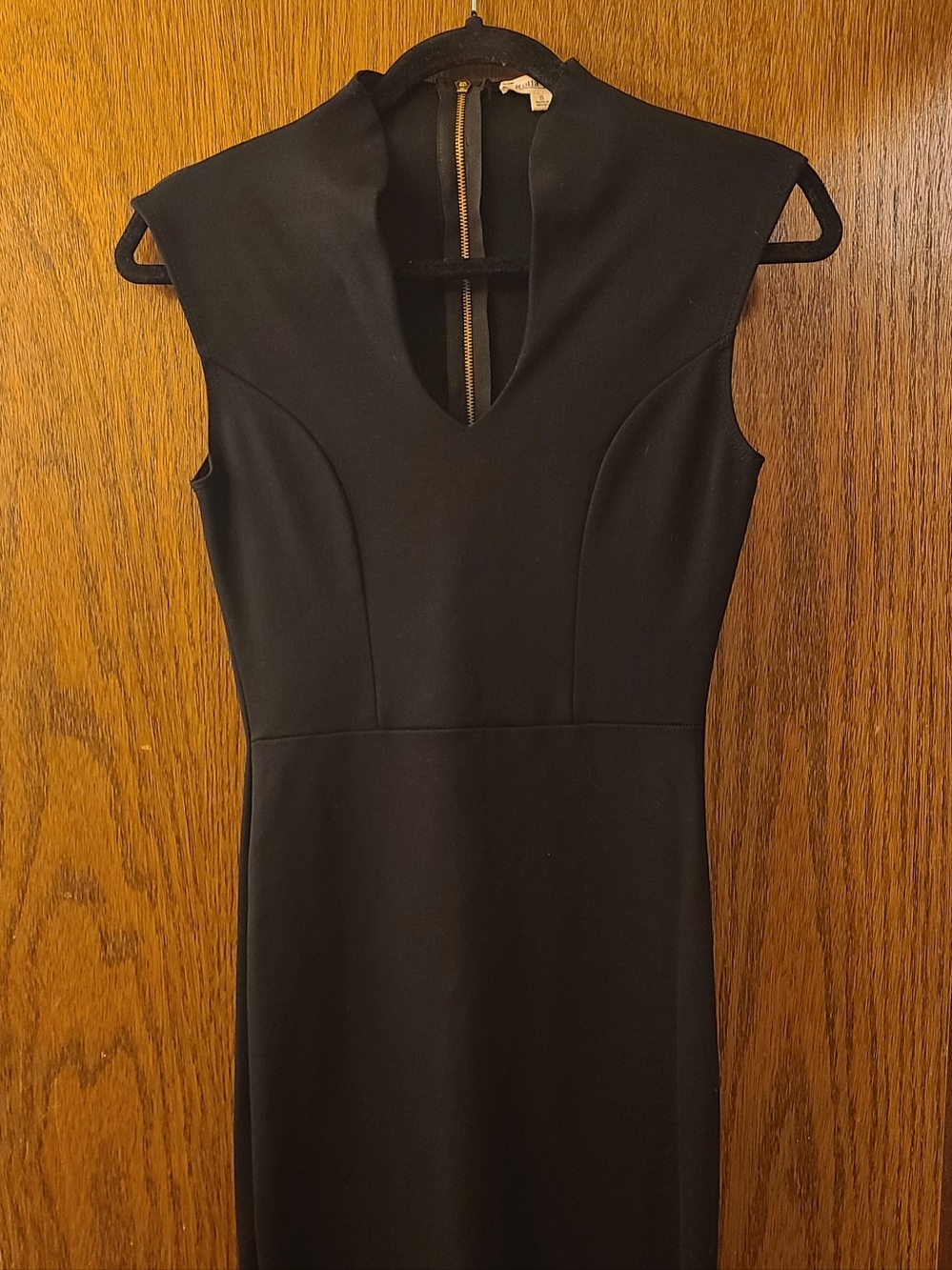 Rolla Coster Black V-Neck Midi Sheath Dress